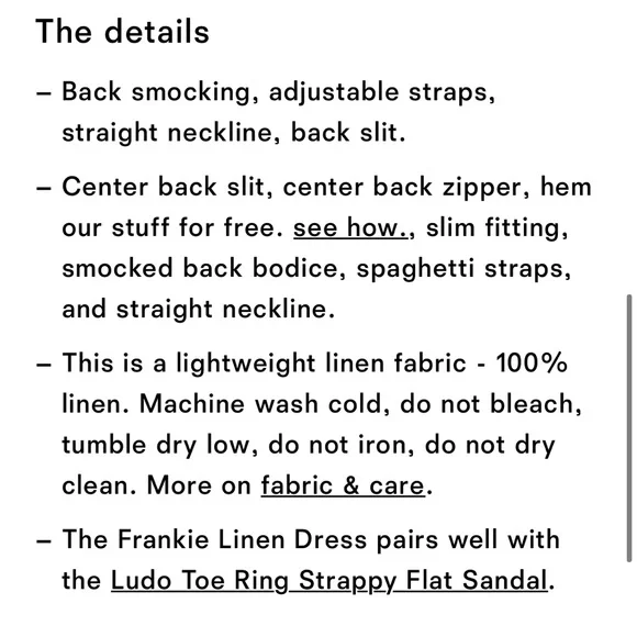 REFORMATION Frankie Linen Dress - Picture 16 of 17